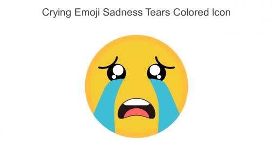 Crying Emoji Sadness Tears Colored Icon In Powerpoint Pptx Png And Editable Eps Format