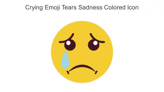 Crying Emoji Tears Sadness Colored Icon In Powerpoint Pptx Png And Editable Eps Format