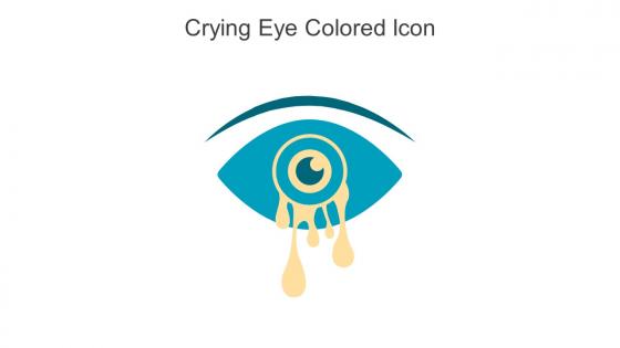 Crying Eye Colored Icon In Powerpoint Pptx Png And Editable Eps Format
