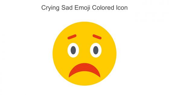 Crying Sad Emoji Colored Icon In Powerpoint Pptx Png And Editable Eps Format