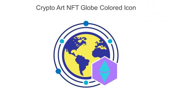 Crypto Art NFT Globe Colored Icon In Powerpoint Pptx Png And Editable Eps Format