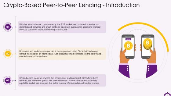 Crypto Based Peer To Peer Lending Training Ppt