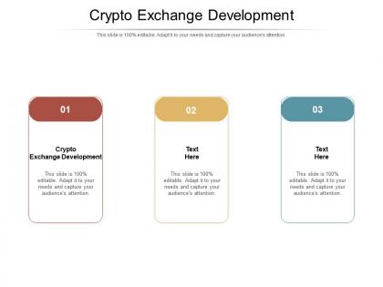 Crypto exchange development ppt powerpoint presentation outline skills cpb