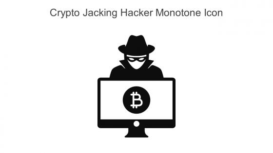 Crypto Jacking Hacker Monotone Icon In Powerpoint Pptx Png And Editable Eps Format