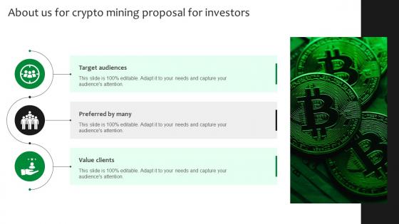 Crypto Mining Proposal For Investors For About Us Ppt Slides Format Ideas