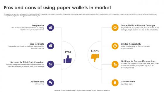 Crypto Wallets Types And Applications Pros And Cons Of Using Paper Wallets In Market