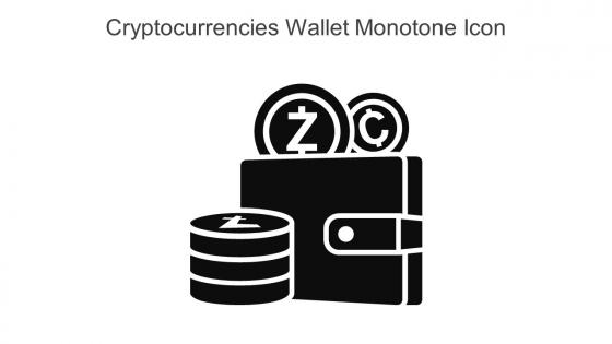 Cryptocurrencies Wallet Monotone Icon In Powerpoint Pptx Png And Editable Eps Format