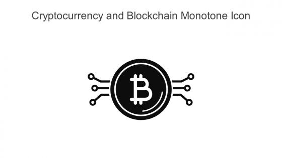 Cryptocurrency And Blockchain Monotone Icon In Powerpoint Pptx Png And Editable Eps Format