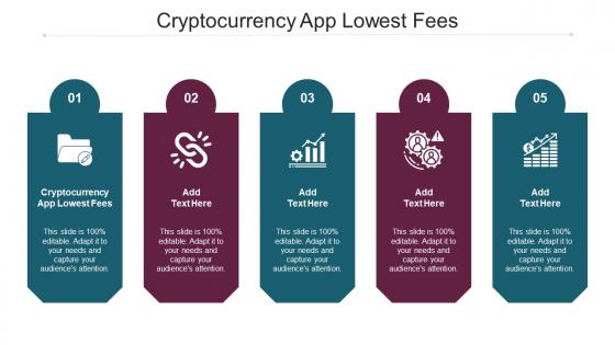 Cryptocurrency App Lowest Fees Ppt Powerpoint Presentation Professional Design Ideas Cpb