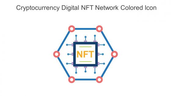 Cryptocurrency Digital NFT Network Colored Icon In Powerpoint Pptx Png And Editable Eps Format