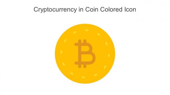 Cryptocurrency In Coin Colored Icon In Powerpoint Pptx Png And Editable Eps Format