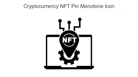 Cryptocurrency NFT Pin Monotone Icon In Powerpoint Pptx Png And Editable Eps Format