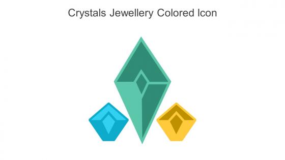 Crystals Jewellery Colored Icon In Powerpoint Pptx Png And Editable Eps Format