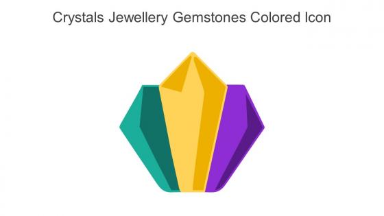 Crystals Jewellery Gemstones Colored Icon In Powerpoint Pptx Png And Editable Eps Format