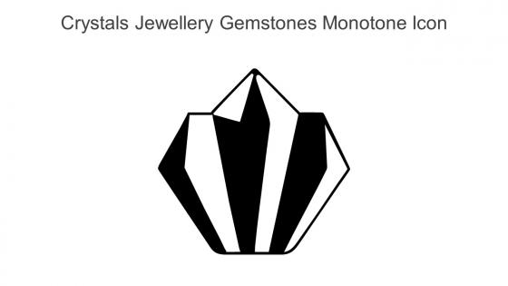 Crystals Jewellery Gemstones Monotone Icon In Powerpoint Pptx Png And Editable Eps Format