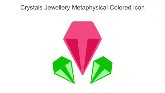 Crystals Jewellery Metaphysical Colored Icon In Powerpoint Pptx Png And Editable Eps Format