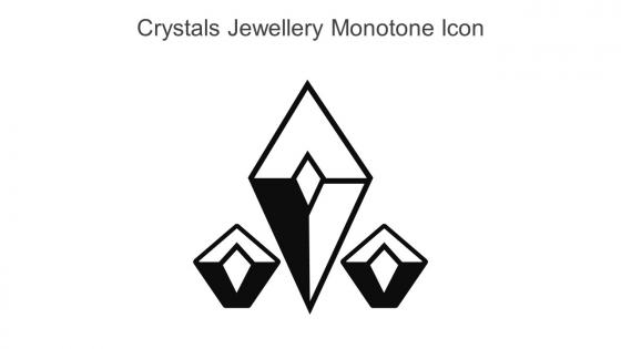 Crystals Jewellery Monotone Icon In Powerpoint Pptx Png And Editable Eps Format