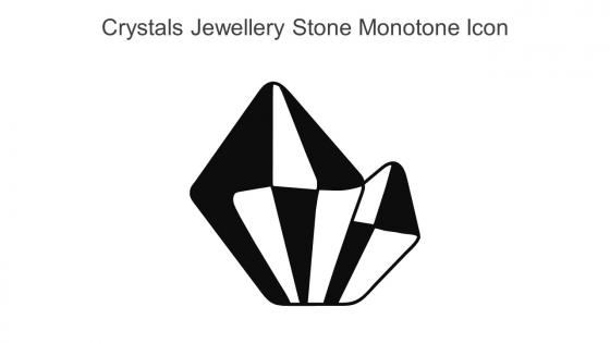 Crystals Jewellery Stone Monotone Icon In Powerpoint Pptx Png And Editable Eps Format