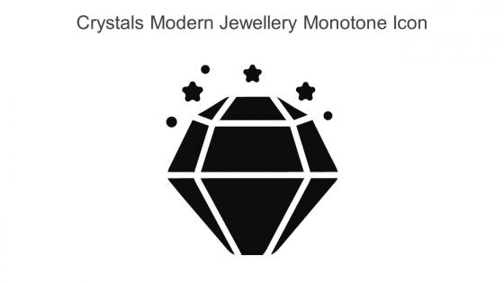 Crystals Modern Jewellery Monotone Icon In Powerpoint Pptx Png And Editable Eps Format