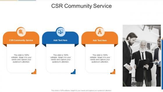 CSR Community Service In Powerpoint And Google Slides Cpb