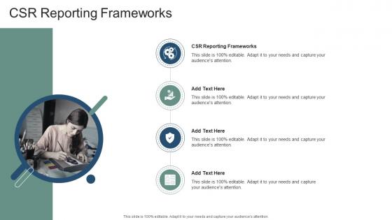 CSR Reporting Frameworks In Powerpoint And Google Slides Cpb