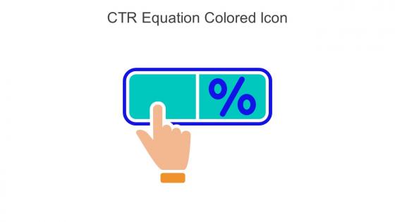 CTR Equation Colored Icon In Powerpoint Pptx Png And Editable Eps Format