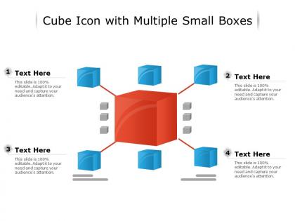 Cube icon with multiple small boxes