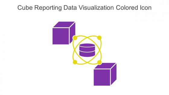 Cube Reporting Data Visualization Colored Icon In Powerpoint Pptx Png And Editable Eps Format