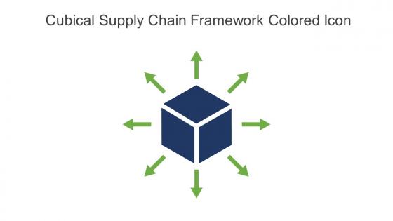 Cubical Supply Chain Framework Colored Icon In Powerpoint Pptx Png And Editable Eps Format