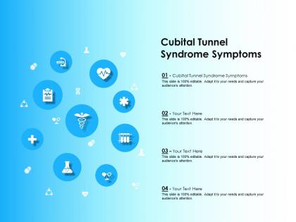 Cubital tunnel syndrome symptoms ppt powerpoint presentation infographics slides