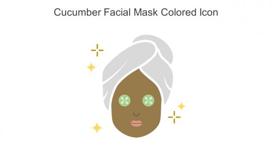 Cucumber Facial Mask Colored Icon In Powerpoint Pptx Png And Editable Eps Format