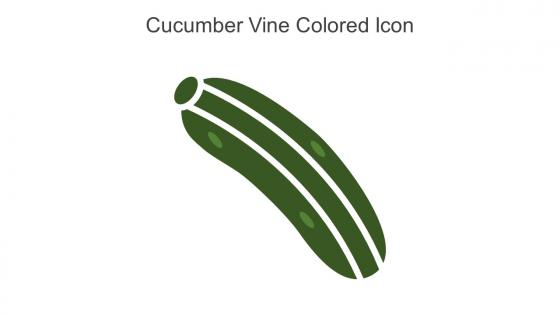 Cucumber Vine Colored Icon In Powerpoint Pptx Png And Editable Eps Format