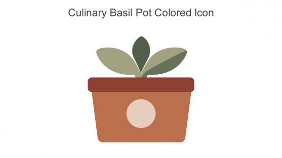 Culinary Basil Pot Colored Icon In Powerpoint Pptx Png And Editable Eps Format