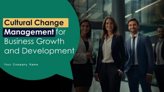 Cultural Change Management For Business Growth And Development CM CD