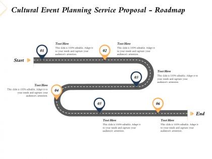 Cultural event planning service proposal roadmap ppt powerpoint presentation model