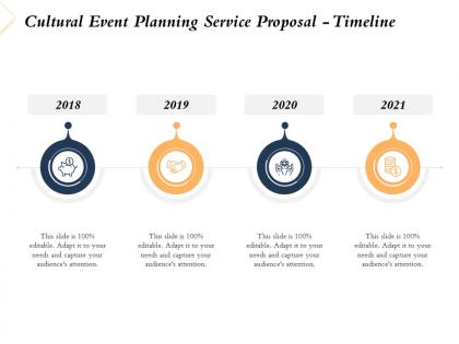 Cultural event planning service proposal timeline ppt powerpoint presentation grid