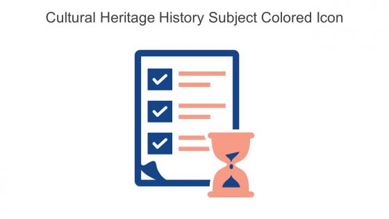 Cultural Heritage History Subject Colored Icon In Powerpoint Pptx Png And Editable Eps Format