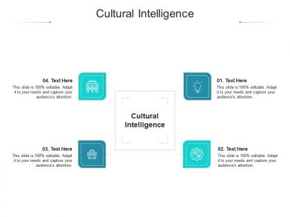 Cultural intelligence ppt powerpoint presentation gallery slides cpb