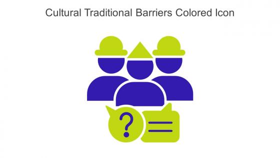 Cultural Traditional Barriers Colored Icon In Powerpoint Pptx Png And Editable Eps Format
