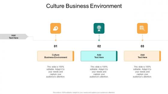 Culture Business Environment In Powerpoint And Google Slides Cpb