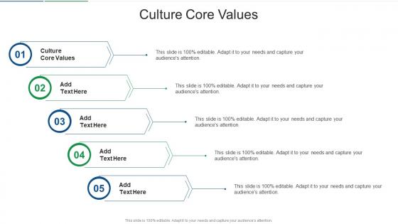 Culture Core Values In Powerpoint And Google Slides Cpb