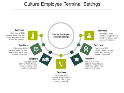 Culture employee terminal settings ppt powerpoint presentation outline graphics download cpb