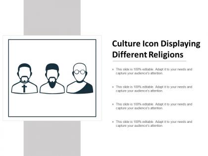 Culture icon displaying different religions