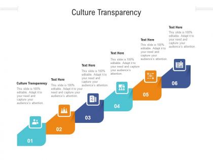 Culture transparency ppt powerpoint presentation portfolio example topics cpb