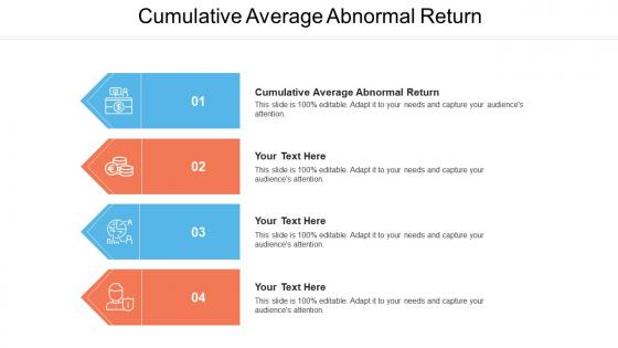 Cumulative average abnormal return ppt powerpoint presentation summary topics cpb