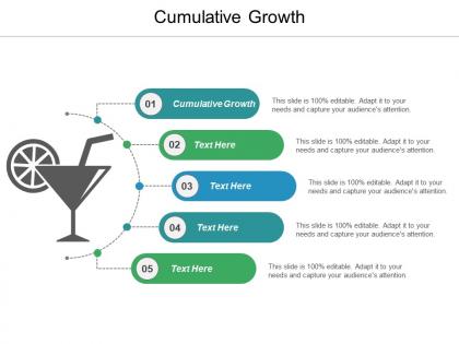 Cumulative growth ppt powerpoint presentation icon example cpb
