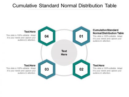 Cumulative standard normal distribution table ppt powerpoint presentation icon visual aids cpb