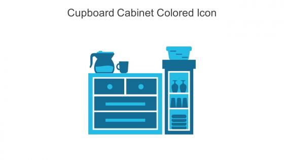 Cupboard Cabinet Colored Icon In Powerpoint Pptx Png And Editable Eps Format