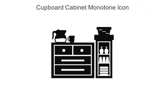 Cupboard Cabinet Monotone Icon In Powerpoint Pptx Png And Editable Eps Format