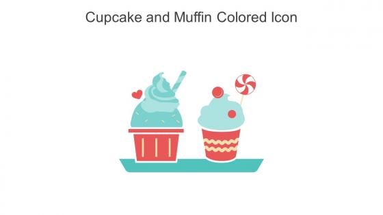 Cupcake And Muffin Colored Icon In Powerpoint Pptx Png And Editable Eps Format